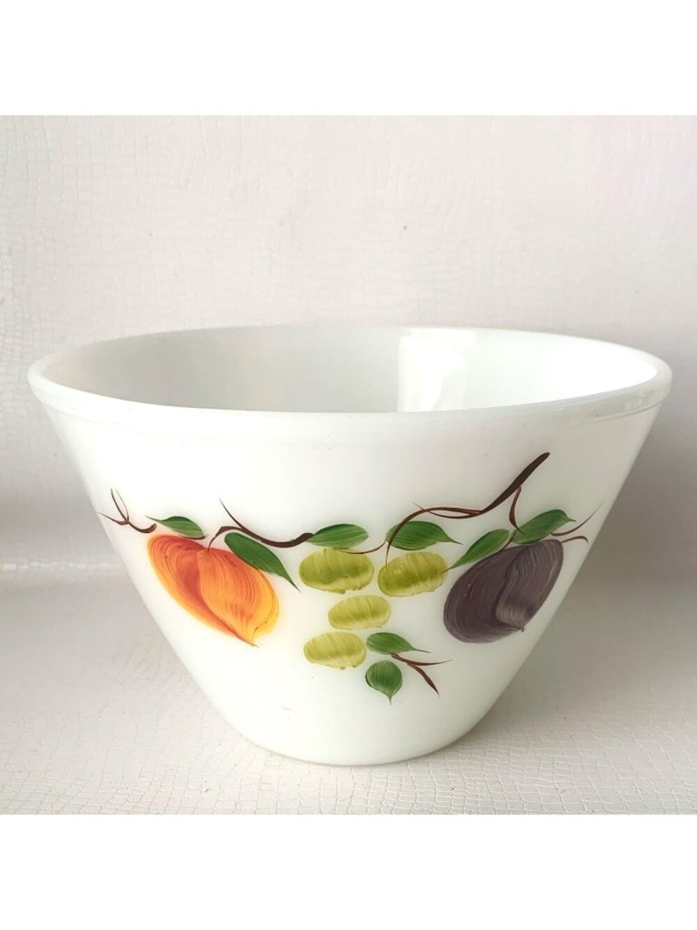 Fire King Apple Large Splash Proof Bowl  Mixing Bowl 9.5"  1950's